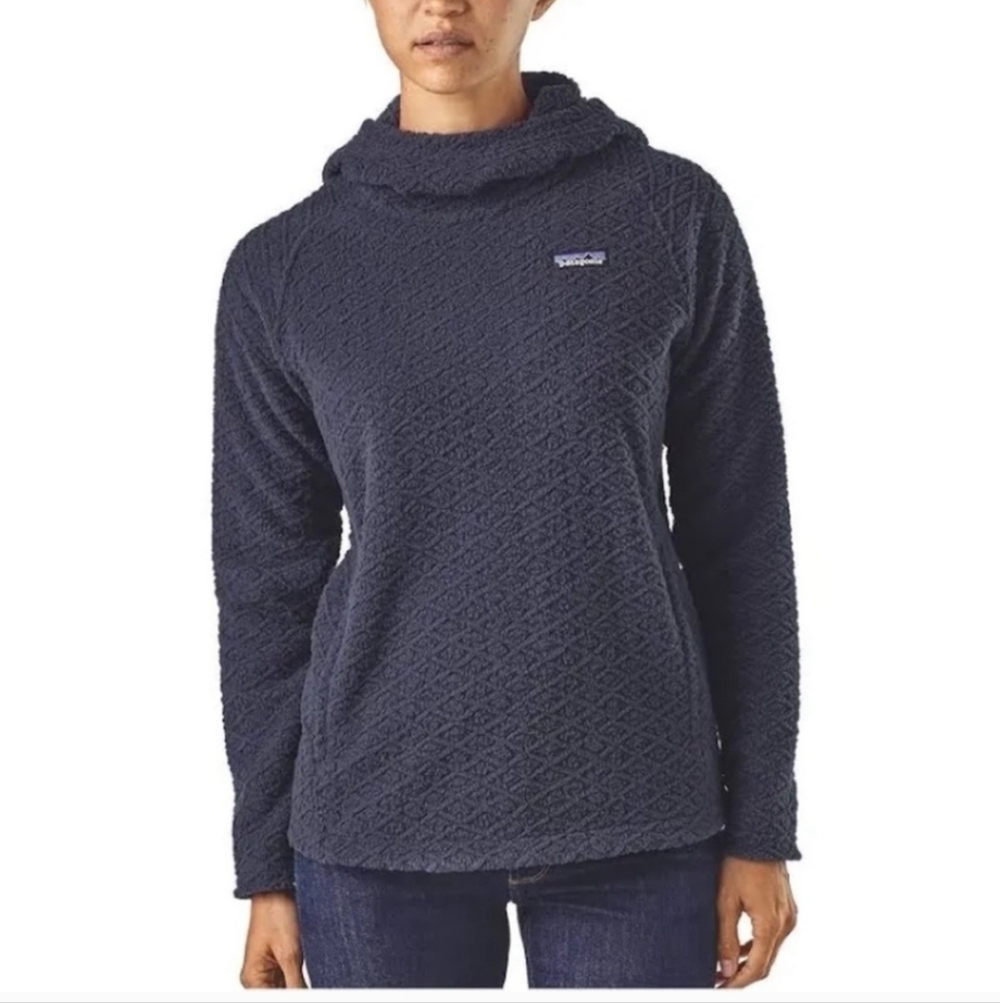 Patagonia Diamond Capra Fleece Hoodie Size Xs Womens